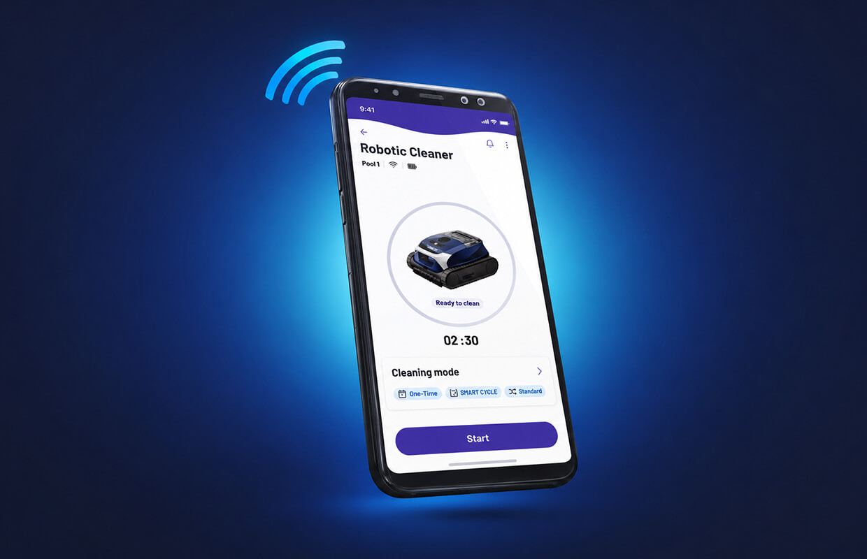 Zodiac FreeRider FR350 iQ app control with the Fluidra Pool app
