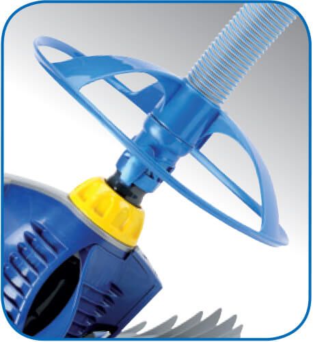 Zodiac T5 Duo - Adjustable Wheel Deflector, Twist Locking Hose, and Quick Connector
