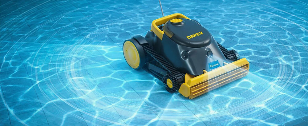 Davey TurboSweep dual ultrasonic sensing for intelligent pool navigation