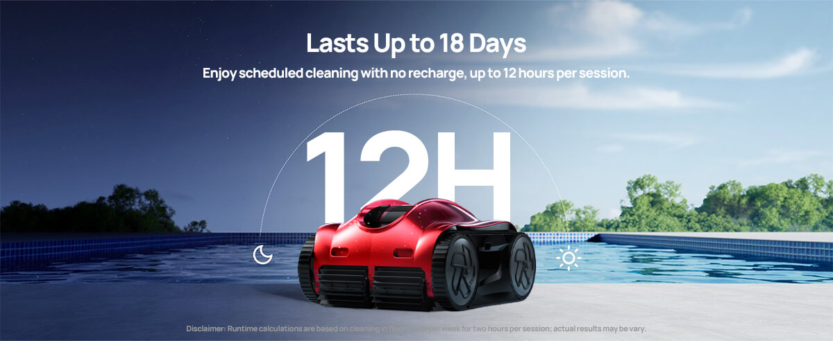 iGarden K Pro 120 cordless robotic pool cleaner with up to 12 hours runtime