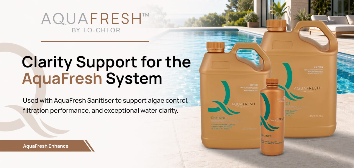 Weekly support for clarity and algae control in the AquaFresh system
