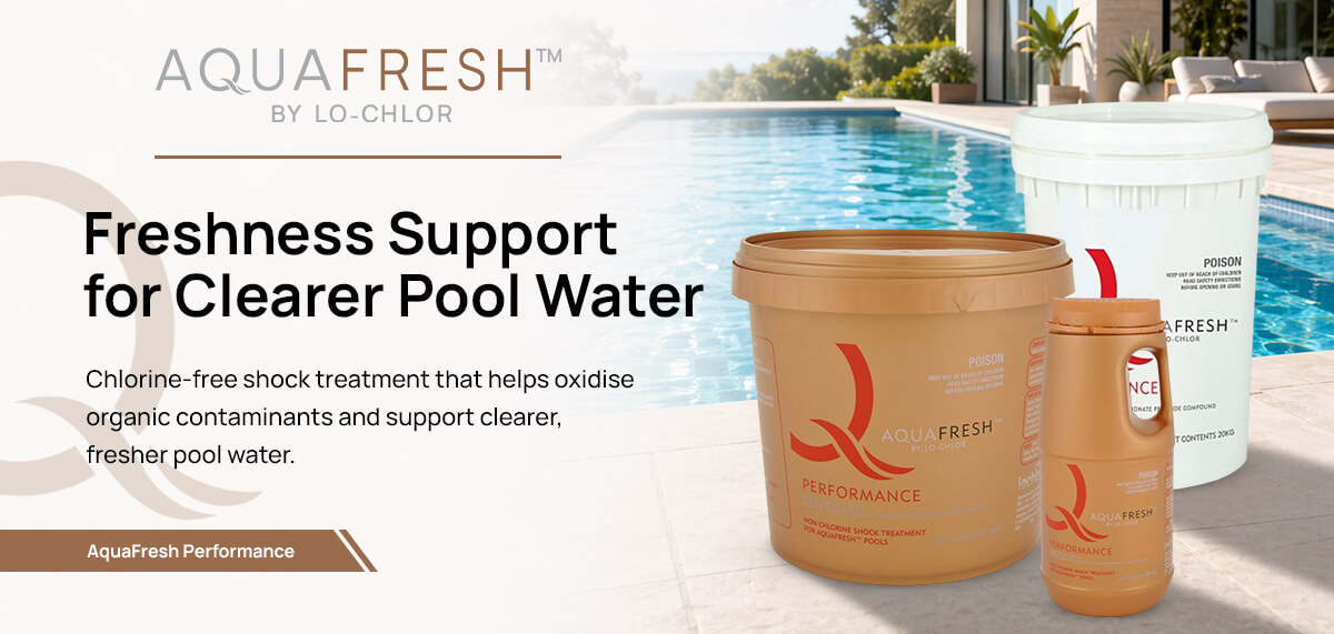 Freshness support for clearer pool water in the AquaFresh system