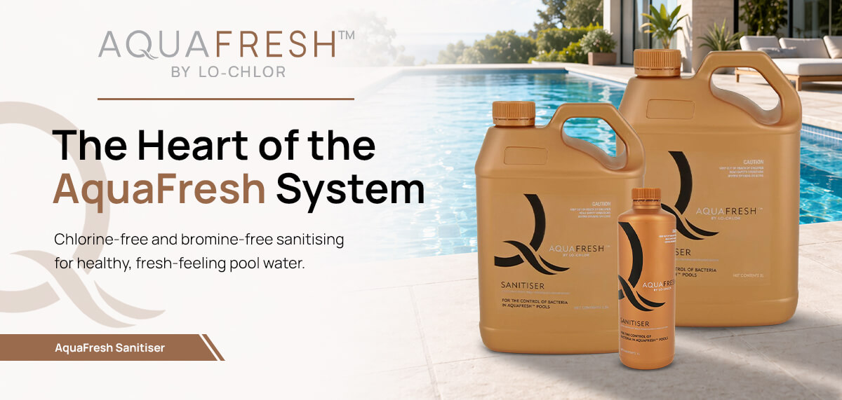 Chlorine-free pool care for healthy, sparkling water and a fresher swimming experience