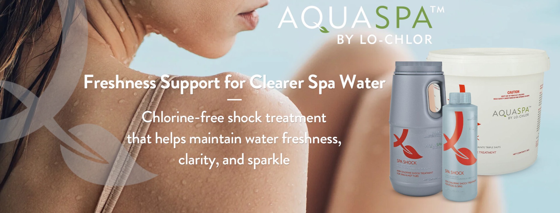 Chlorine-free shock support for fresher, clearer spa water
