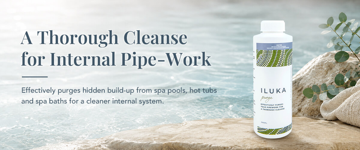 Iluka Purge internal pipe-work cleaner for spas and hot tubs