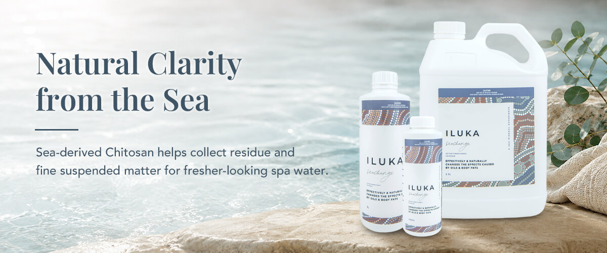 Iluka Seachange natural clarifier for clearer spa water