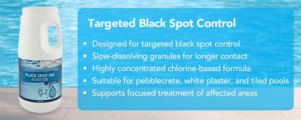 Targeted black spot algae treatment