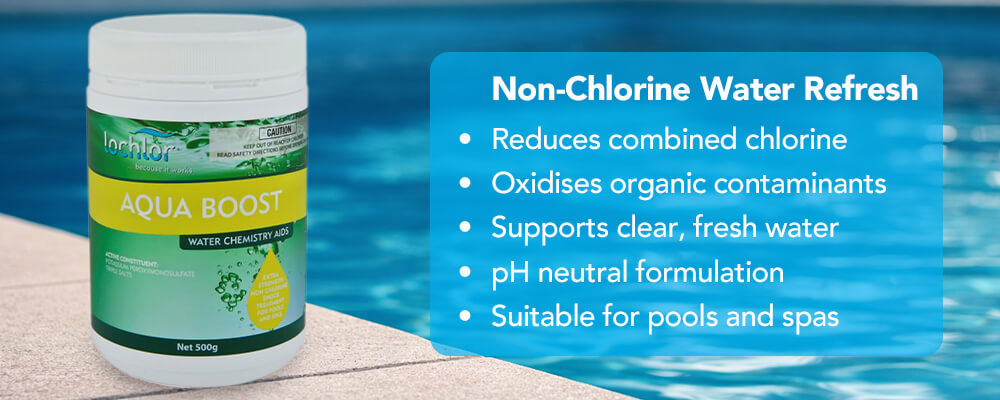 Oxygen-based shock action for clear water