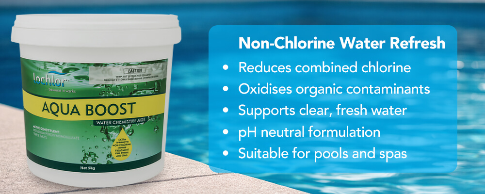 Oxygen-based shock action for clear water