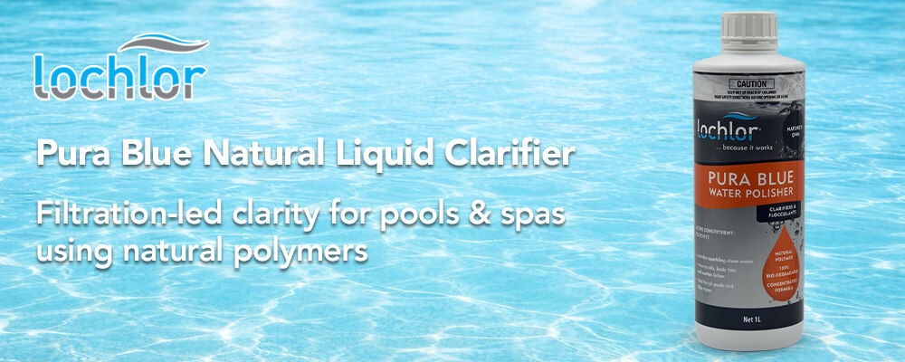 Filtration-led clarity for pools & spasusing natural polymers