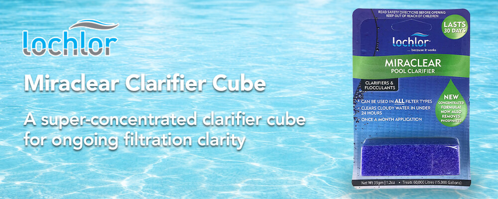 Long-lasting clarifier cube for consistent filtration clarity
