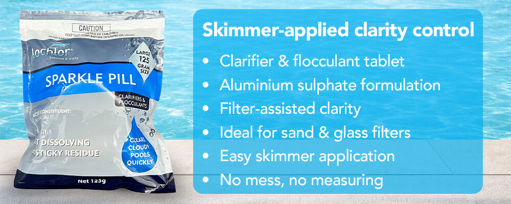 Skimmer-applied clarity control