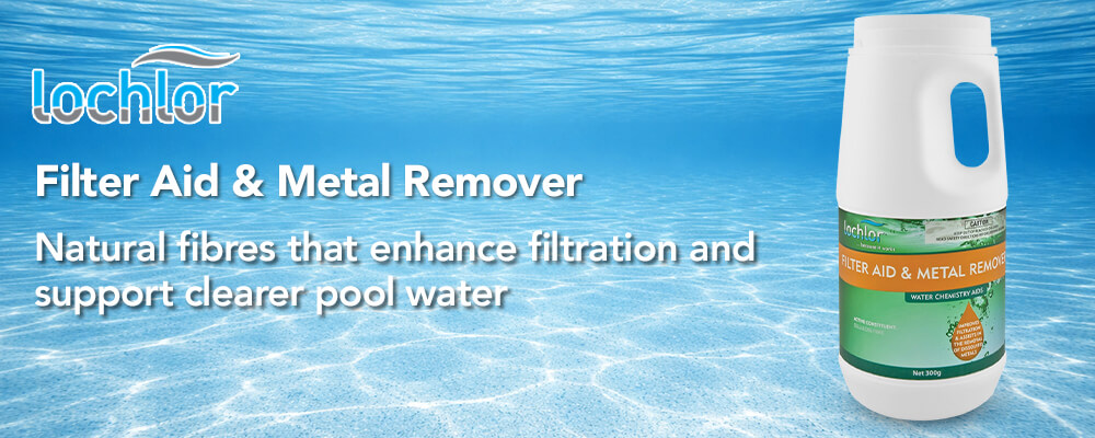 Enhanced pool filtration and metal removal support
