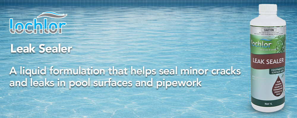 Seal minor pool leaks in surfaces and pipework without draining