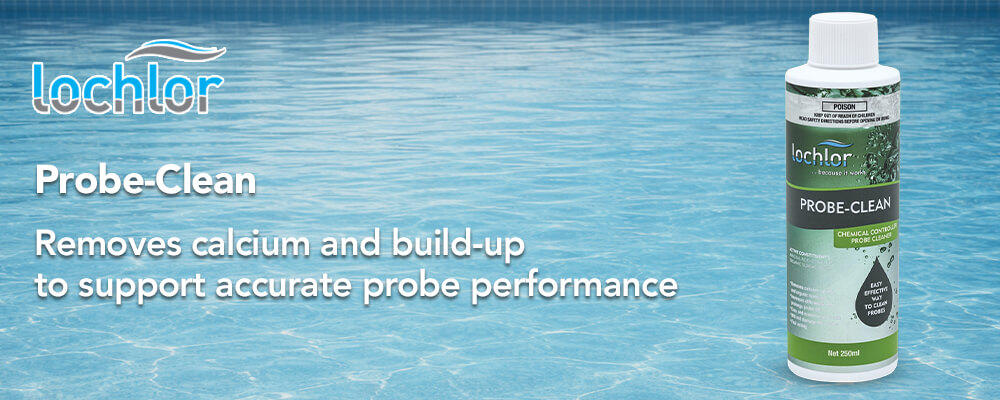 Cleaning solution for pool and spa probes