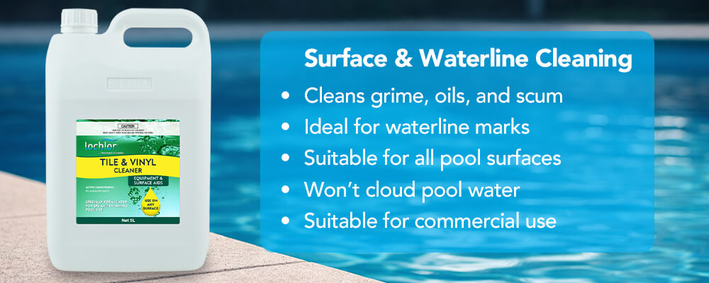 Removes waterline stains and surface build-up