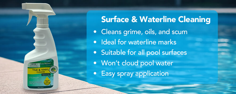 Removes waterline stains and surface build-up