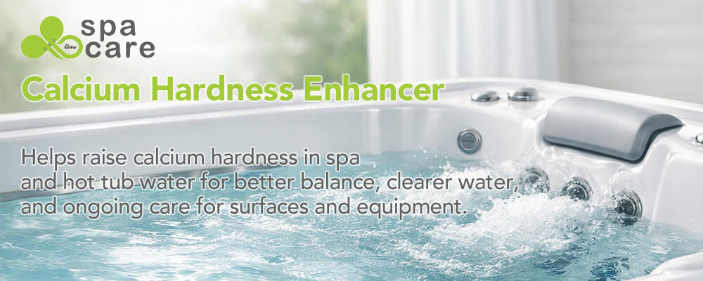 Balanced calcium hardness for clearer, more stable spa water