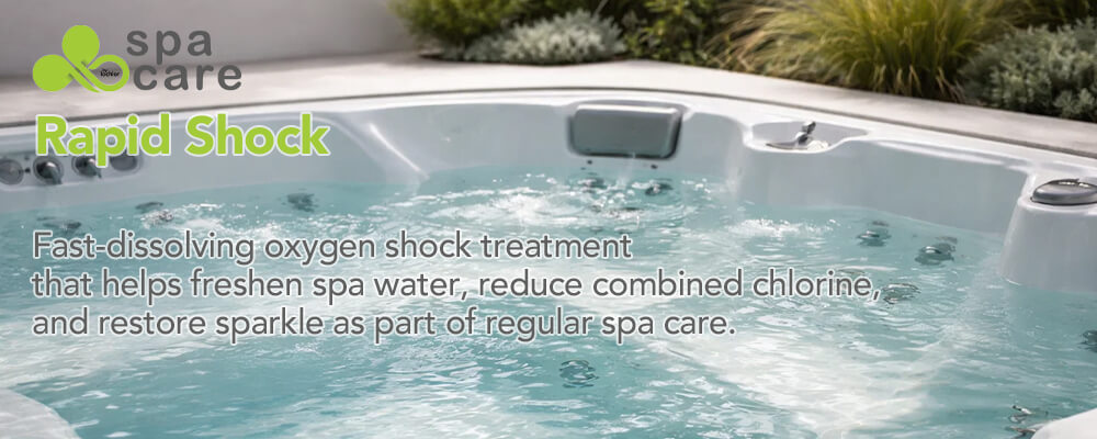 Fast weekly shock treatment for fresher, brighter spa water