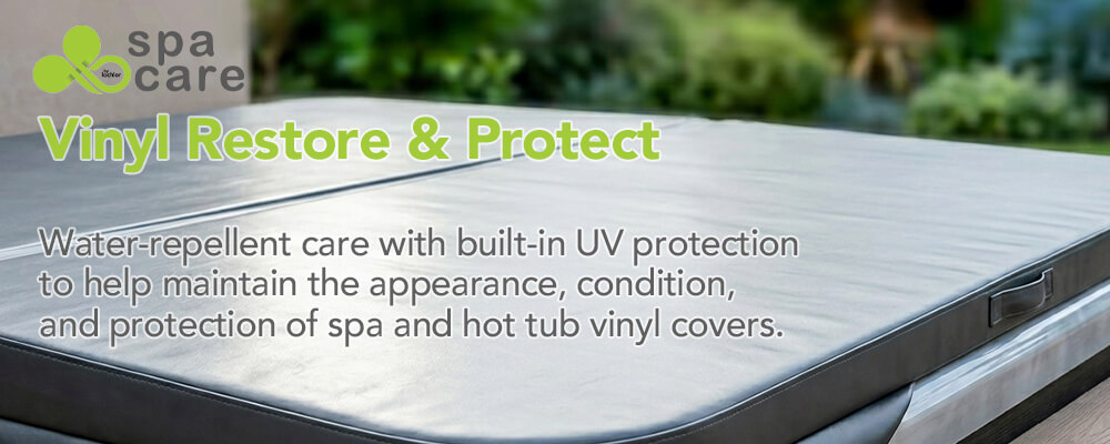 Protective care for spa and hot tub vinyl covers