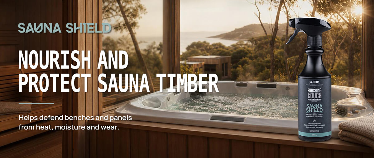 The Finishing Touch Sauna Shield for sauna timber protection