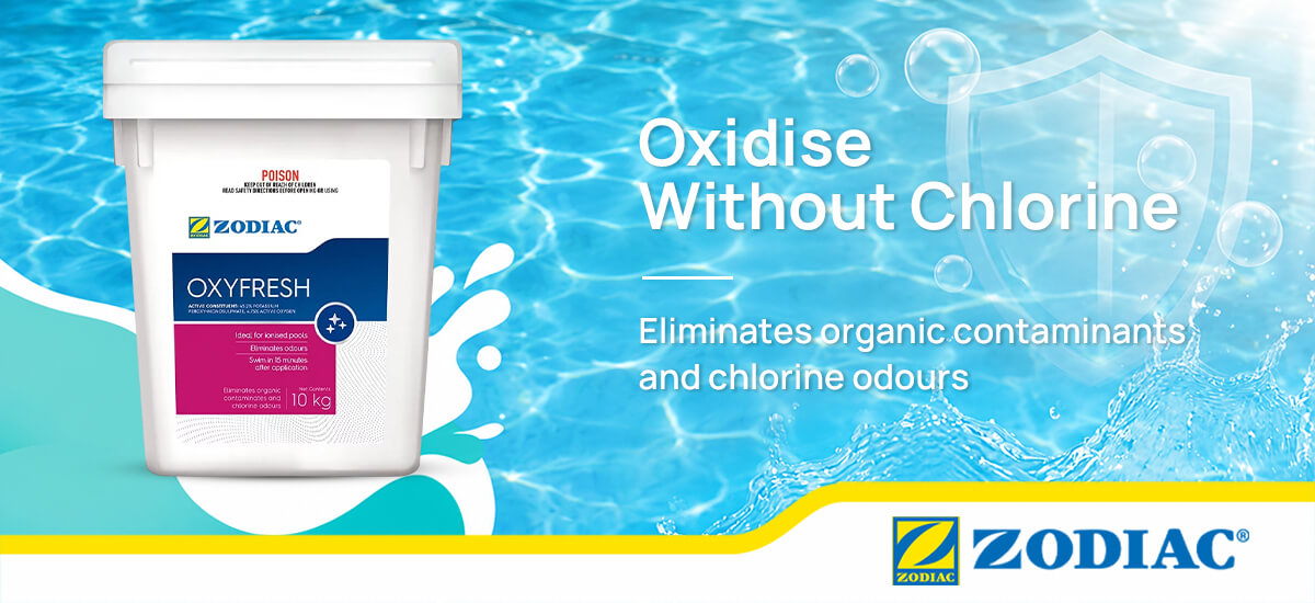 Zodiac OxyFresh non-chlorine shock treatment for fresher pool water