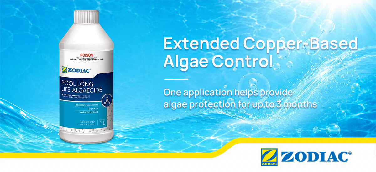 Zodiac Pool Long Life Algaecide for extended algae prevention and winter pool care