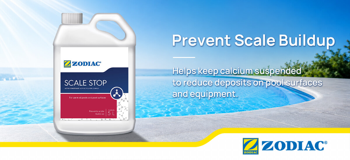 Zodiac Scale Stop for preventing mineral scale on pool surfaces and equipment