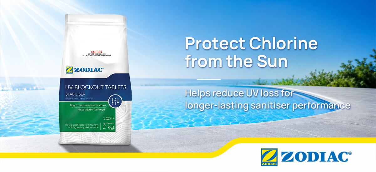 Zodiac UV Blockout Tablets for convenient chlorine protection from sunlight