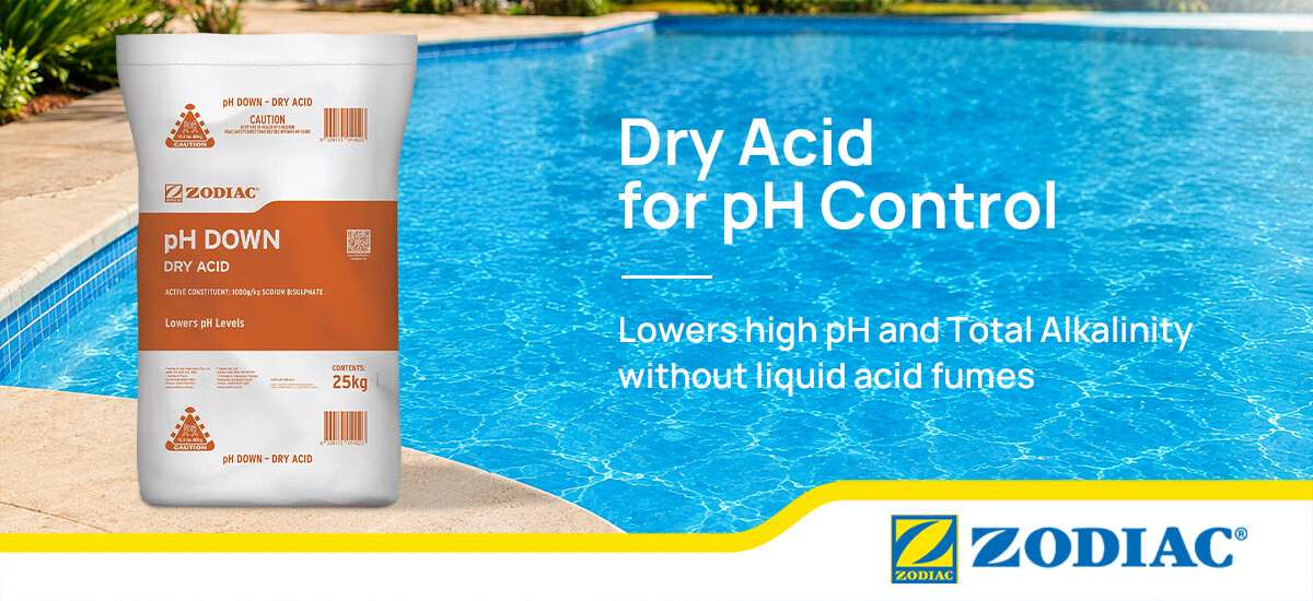 Zodiac pH Down dry acid for reducing pool pH and Total Alkalinity