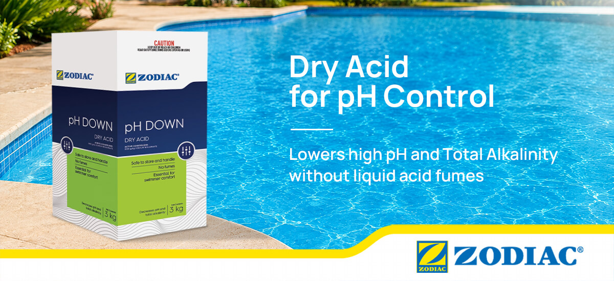 Zodiac pH Down dry acid for reducing pool pH and Total Alkalinity