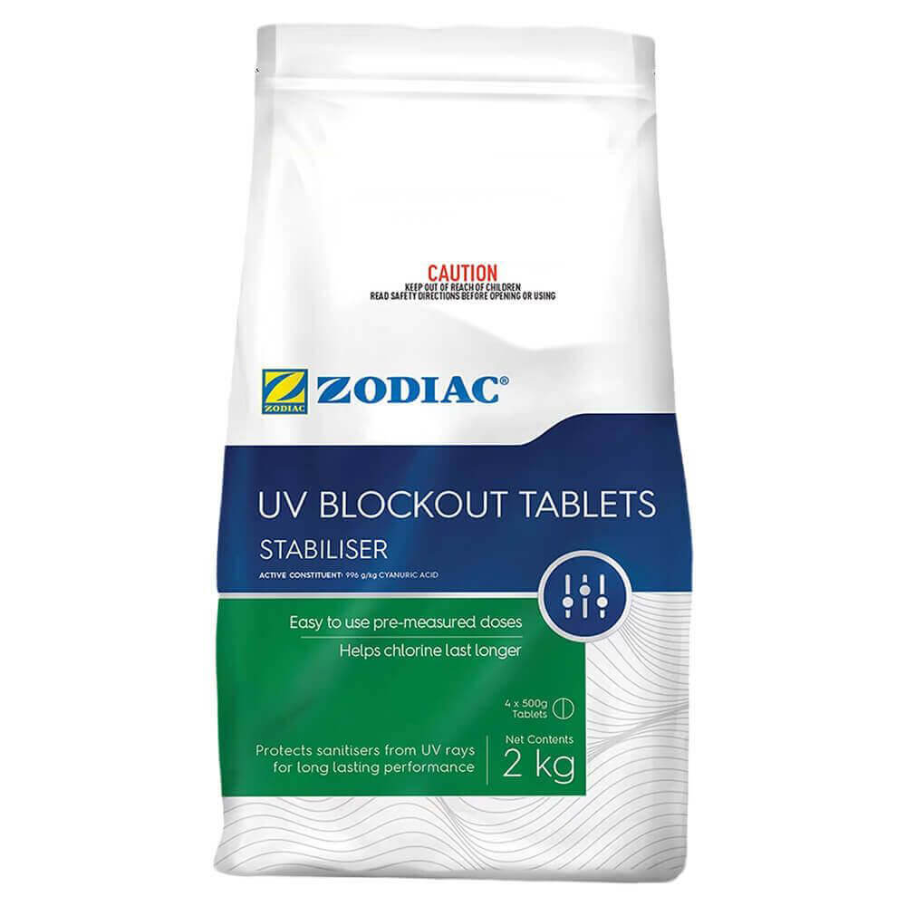 Zodiac UV Blockout Chlorine Stabiliser Tablets 2kg